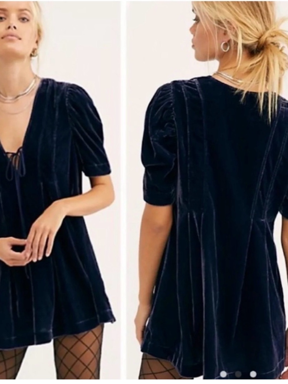 Free People Adelle Velvet Tunic - Picture 2 of 10